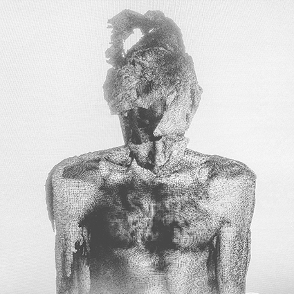 Interrupted 3D scan by artist Paul Coombs